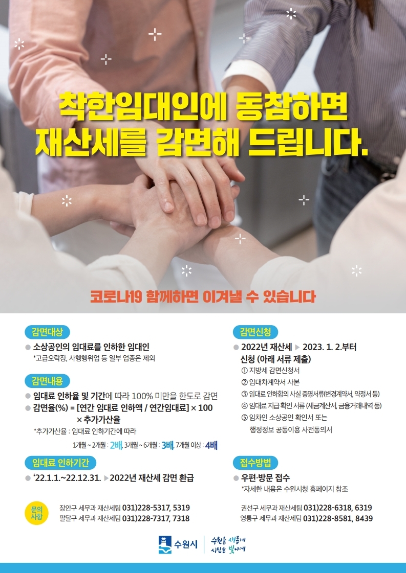 착한임대인 2022년 재산세 감면 지원사업