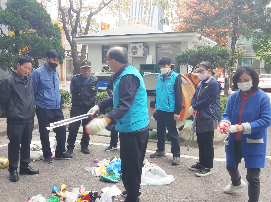 장안구 정자3동, 생활폐기물 분리배출 실태 점검