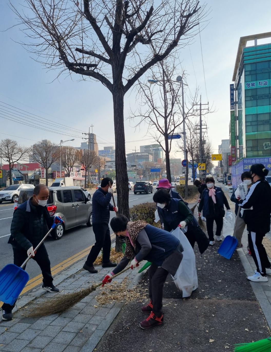 파장동 가을철 일제 낙엽청소