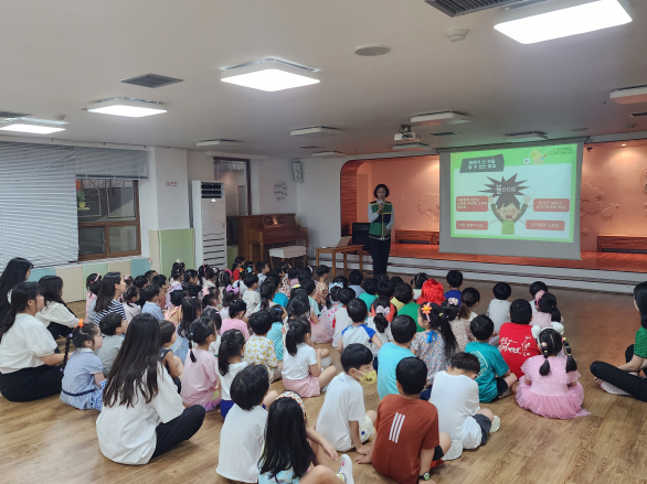 장안구 조원2동, “불이야~!” 조은유치원 원아와 함께 화재 대피 훈련 실시