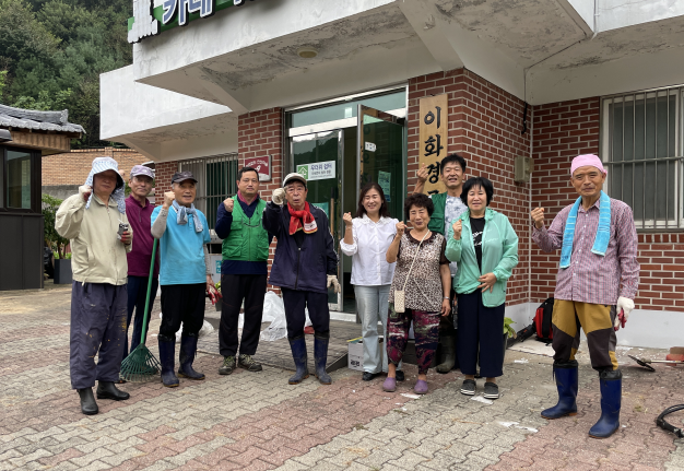 장안구 이목동,  추석맞이 마을 대청소 실시