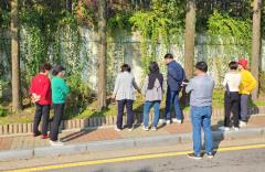 장안구 조원2동 단체장협의회, 가을 맞이 손바닥정원 정비를 위한 예찰 실시