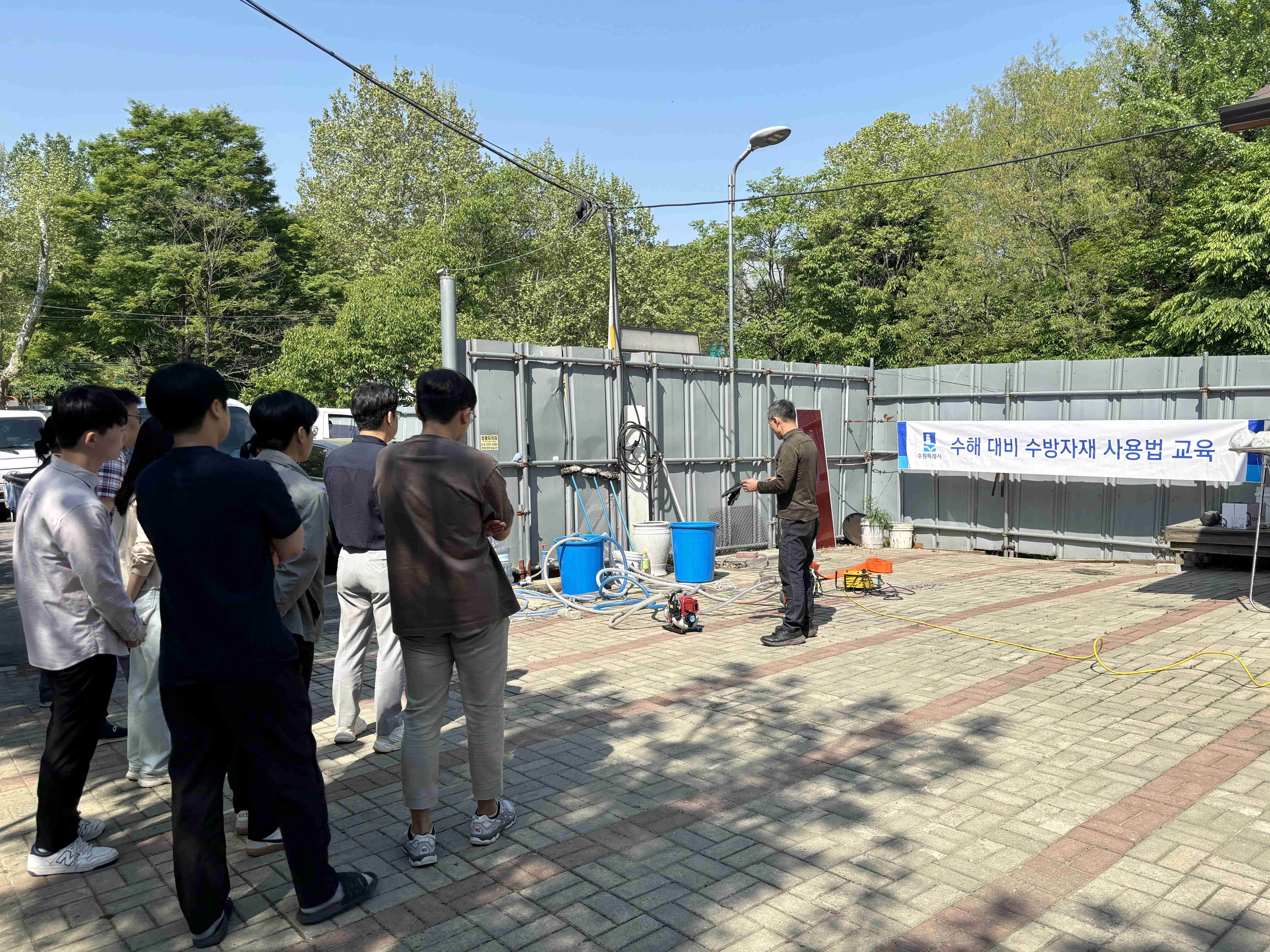 장안구, 여름철 수해 대비 수방자재 교육 실시