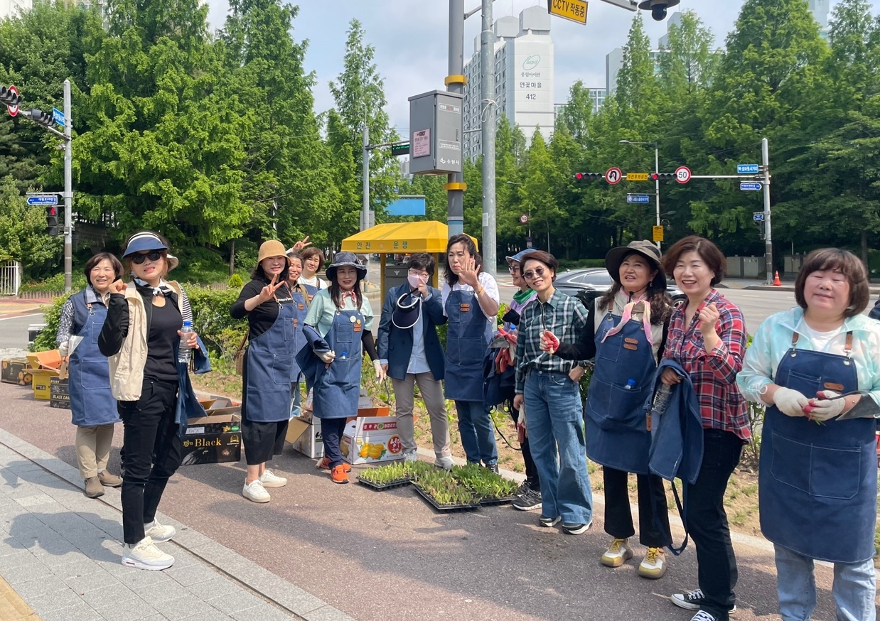 장안구 정자3동, 통장협의회와 함께하는 손바닥정원 조성