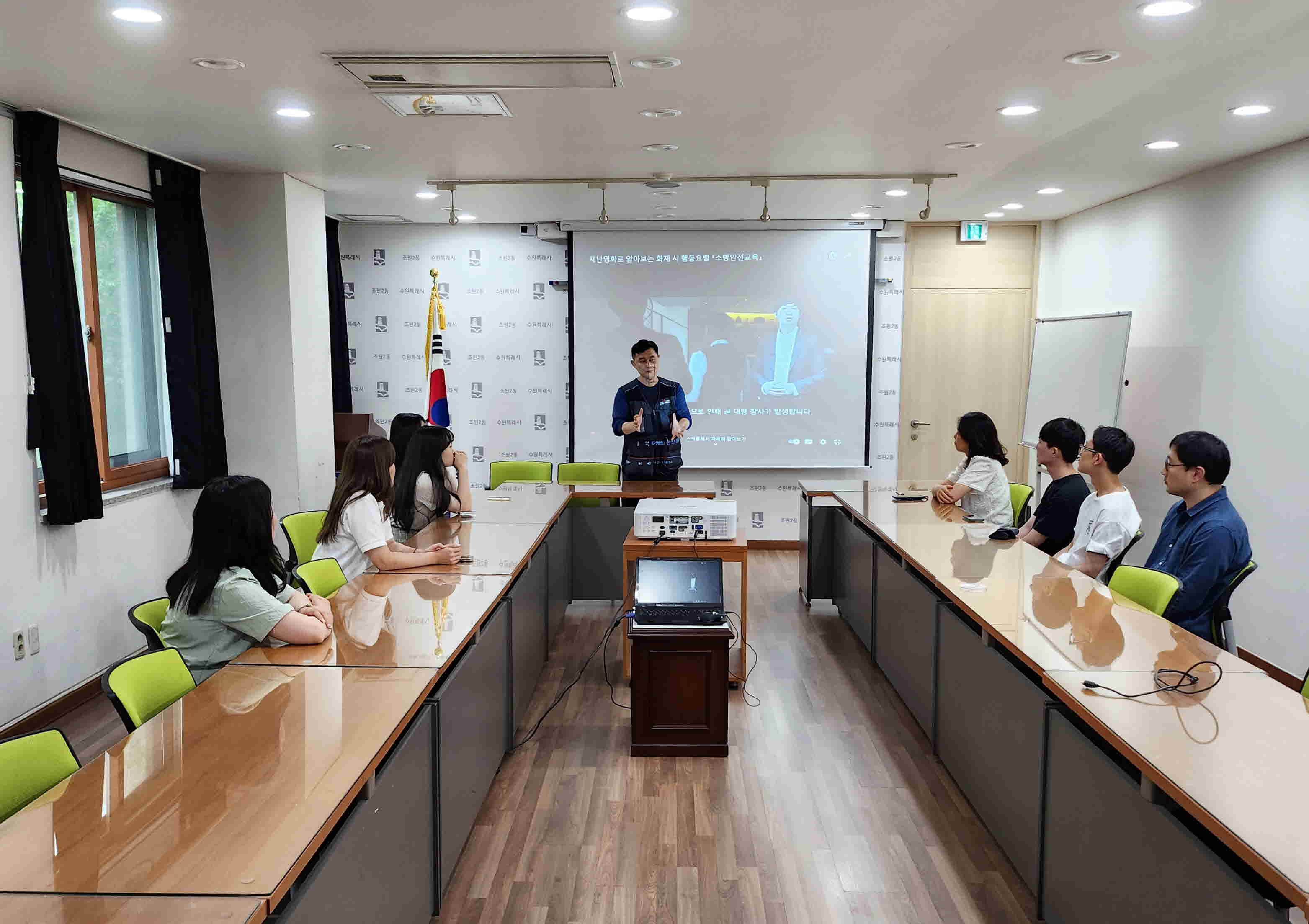 장안구 조원2동,  화재 발생 가정한 ‘실습형’ 소방훈련