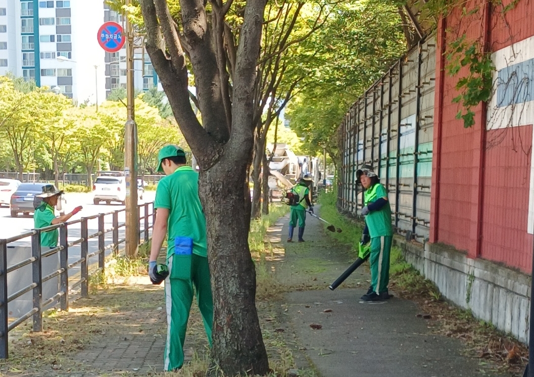 장안구 정자3동, 제초 작업으로 쾌적한 환경 조성