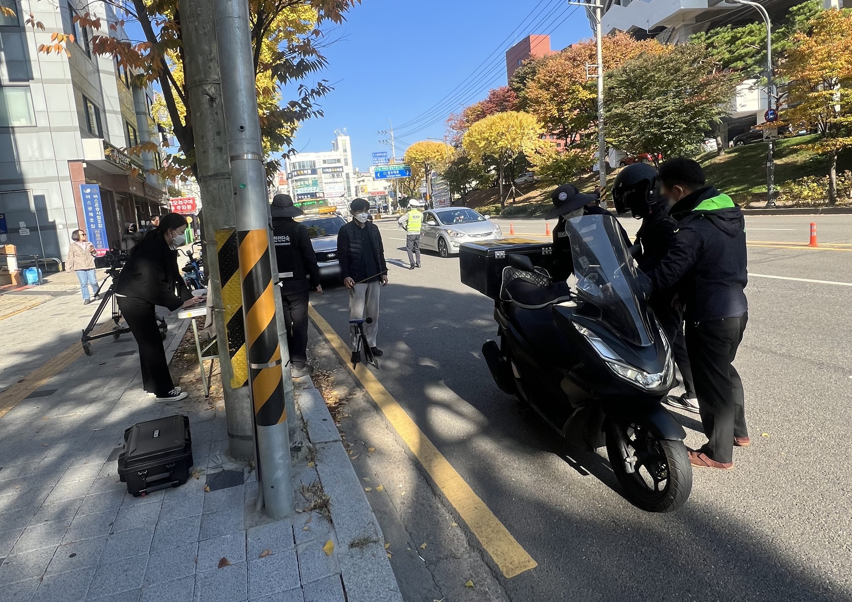 장안구, 법규 위반 이륜자동차 합동 단속 실시