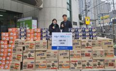 수원시 장안구 정자1동, 브릿지경제 연계로 3개 기업으로부터 라면 2,280개 기부받아