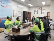 수원시 장안구 연무동,  생활폐기물 수집·운반 대행업체와 소통 간담회 추진