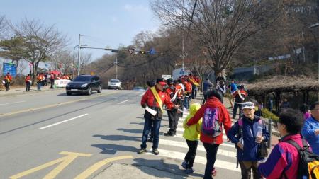 장안구, 광교산 산불예방 캠페인 실시