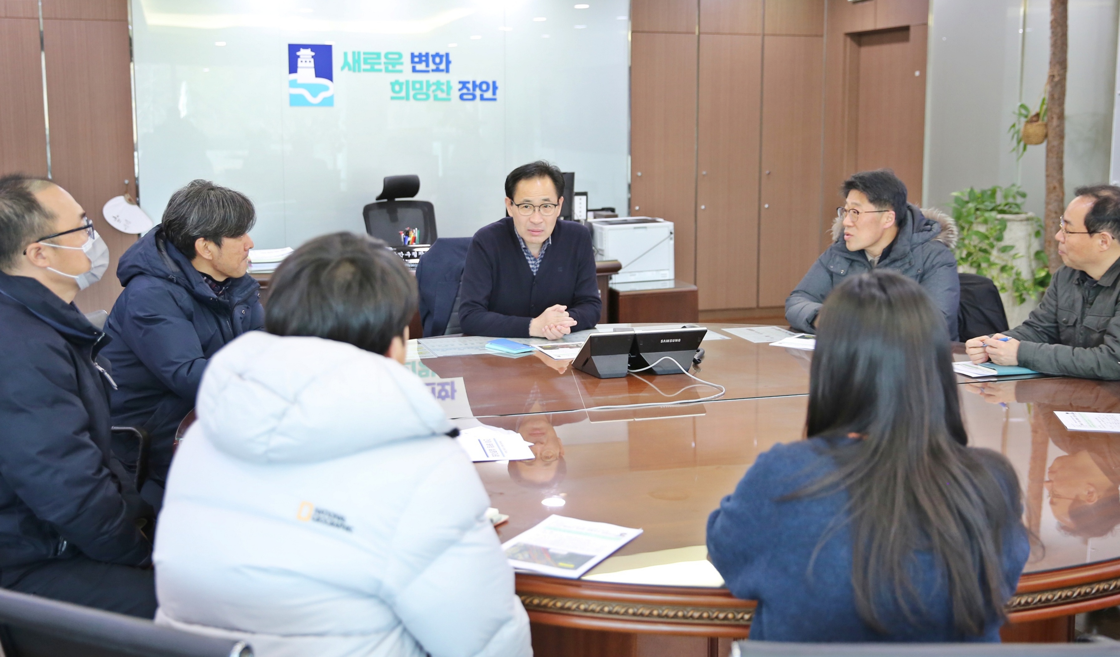 인덕원~동탄 제5공구 간이BP장 관련 면담1번 사진