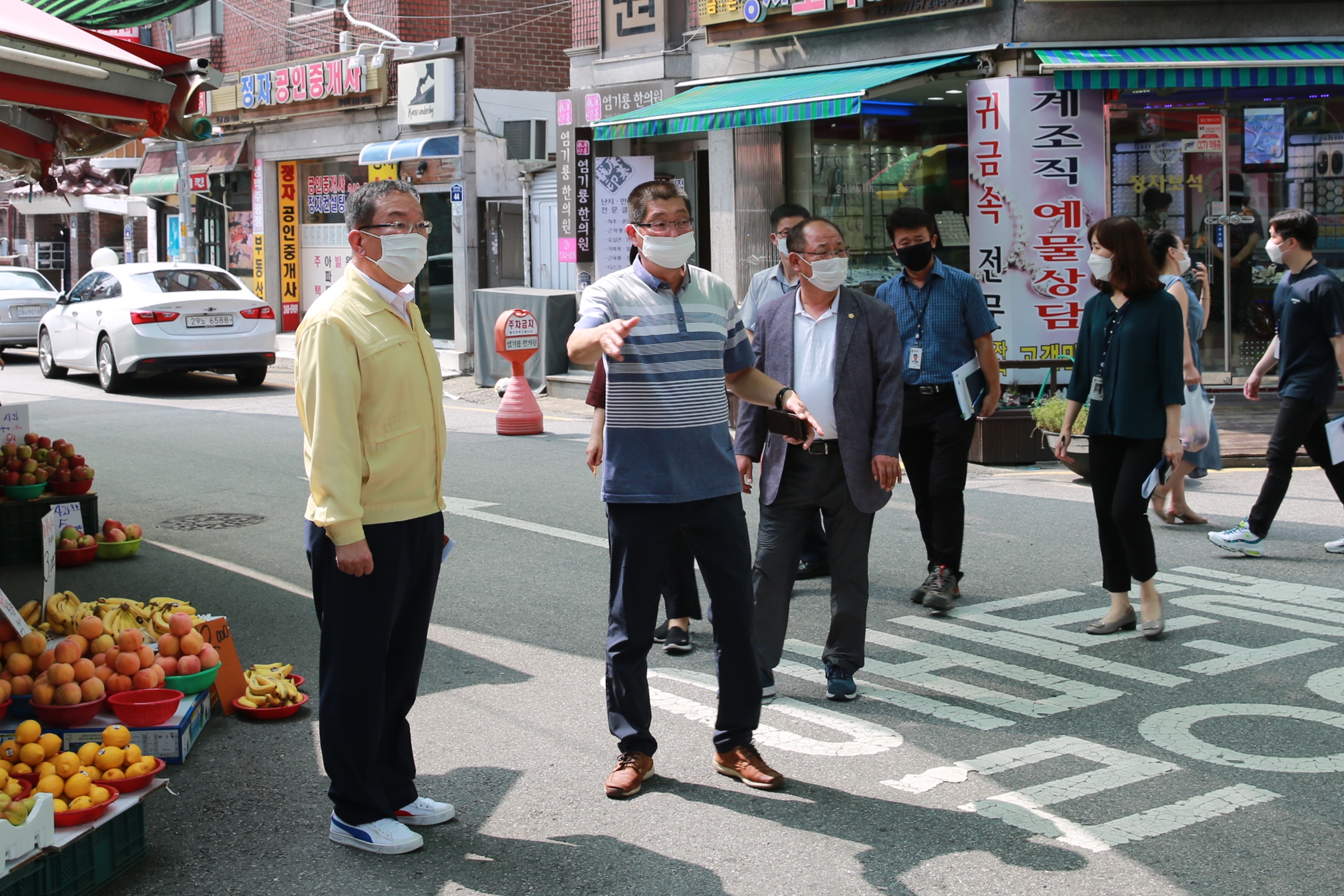 정자시장 도로점용허가 민원 관련 현장점검3번 사진