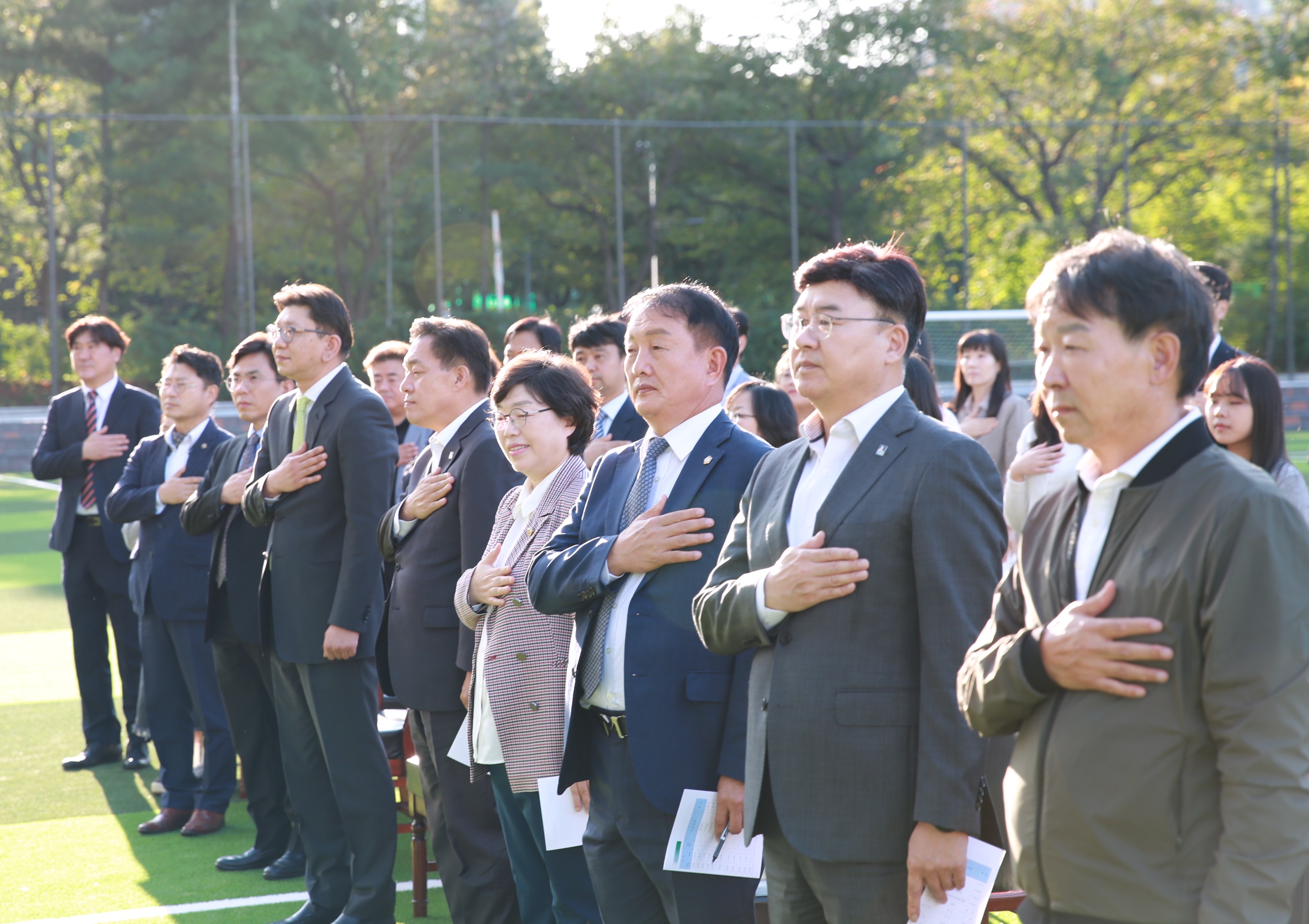 동남보건대 인조잔디 운동장 준공식6번 사진