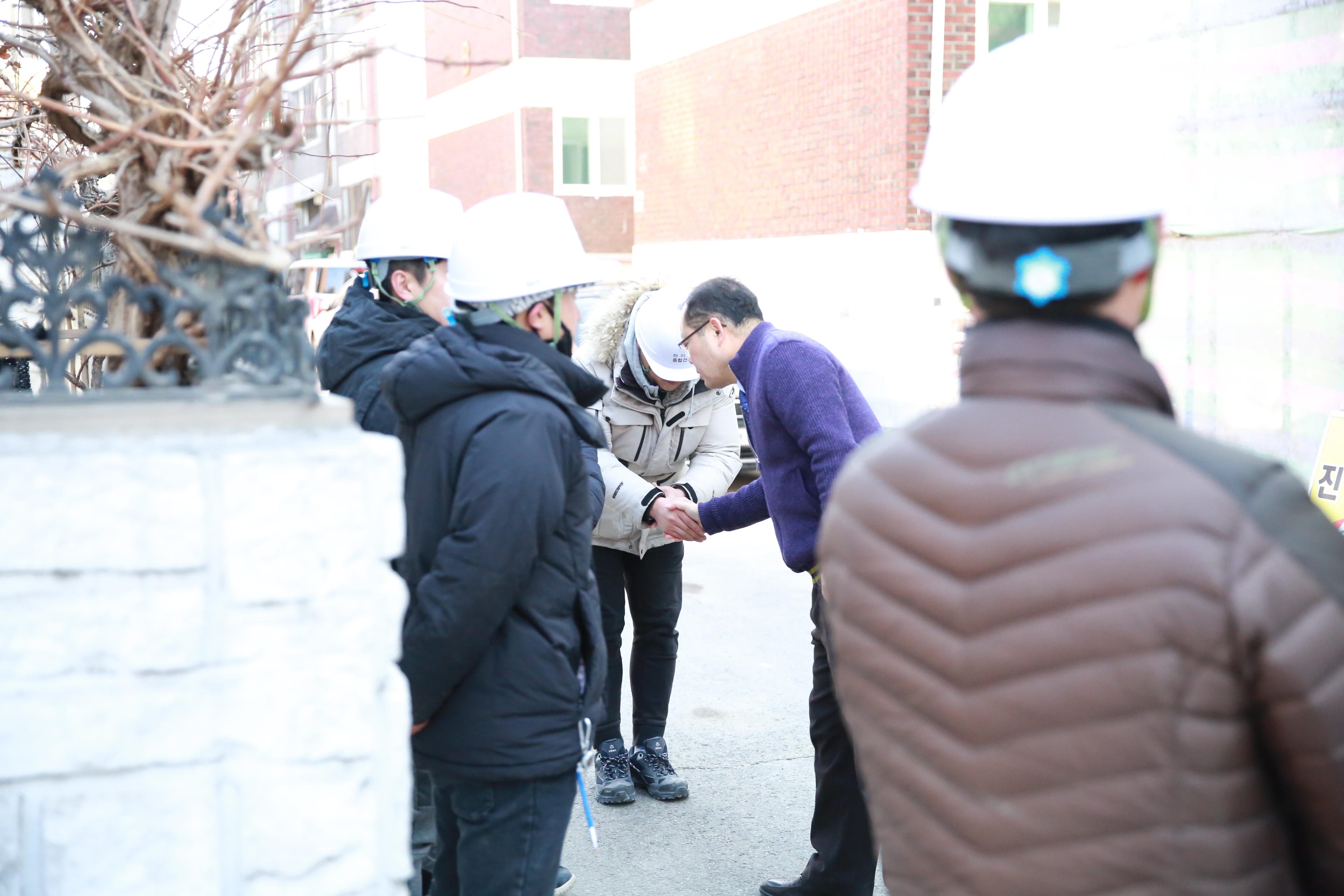 노인요양원, 공사현장 구청장님 현장방문41번 사진