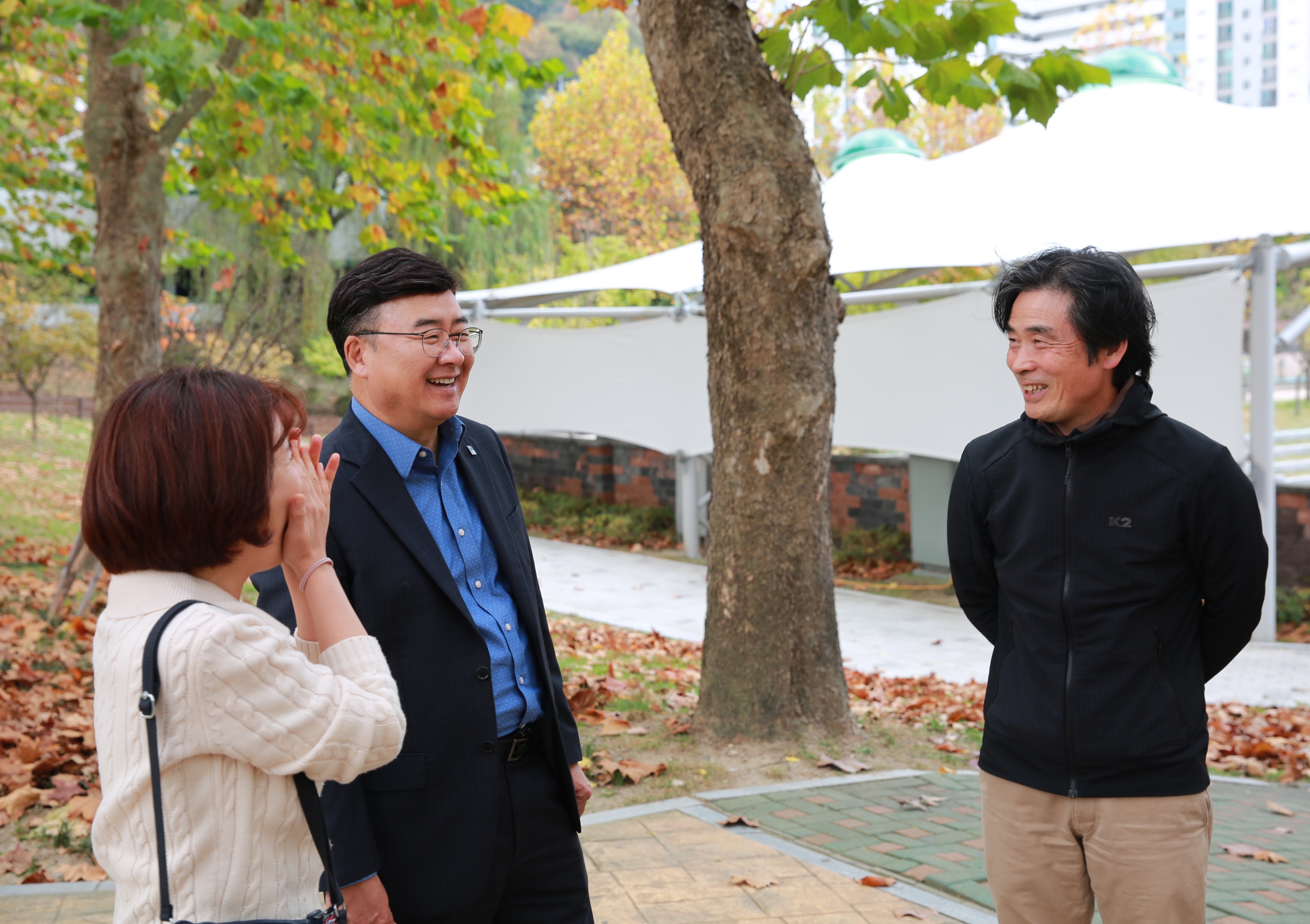 문화예술행사 준비 현장방문(광교공원)1번 사진