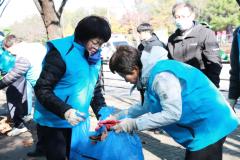 장안구 간부공무원 낙엽쓸기38번 사진