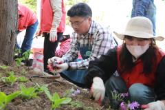 조원2동 산책길 손바닥정원 조성 사진